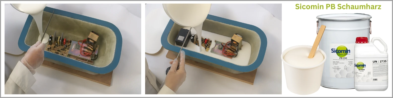 Sicomin PB Schaumharz für sensible Elektronik